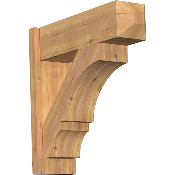 Ekena Millwork Balboa Smooth Craftsman Outlooker, Western Red Cedar, 7 1/2"W x 24"D x 24"H OUT08X24X24BOA04SWR - main